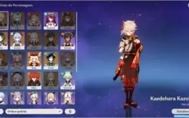 Conta Genshin Venti+xiao+ganyu+diluc+klee