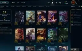 Conta lol lvl 19 / com 17 champs