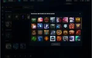 Conta platina com algumas skins