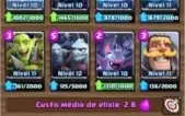 Clash royale arena 12, 14 lendárias  (9 nível 2) level 11