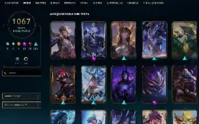 Conta League Of Legends + Valorant (1067 Skins)