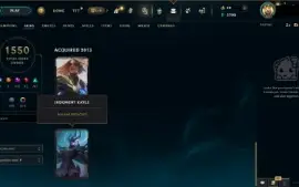 Conta LoL 1550 skins, incluindo pax TF e kayle juíza