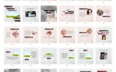 Pack Canva Micropigmentação Vol 2 - 37 Artes Editáveis