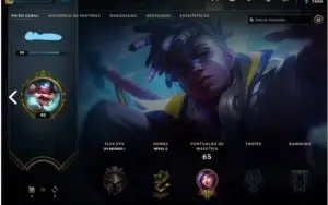 VENDE-SE 2 CONTAS NO LOL, SENDO CONTA MAIN JHIN