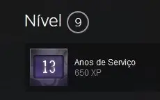 CONTA STEAM OLD 12 ANOS