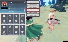GENSHIN IMPACT CONTA COM  DILUC E VENTI + MUITOS PERSONAGENS