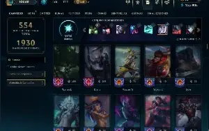 Ouro 2 com TODOS os champs e 133 Skins ( MONO JG )