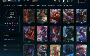 Ouro 2 com TODOS os champs e 133 Skins ( MONO JG )