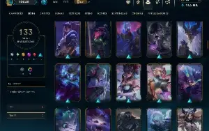 Ouro 2 com TODOS os champs e 133 Skins ( MONO JG )