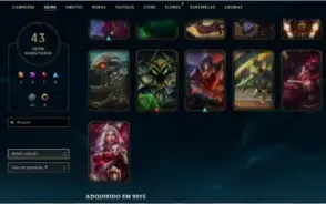 Conta LoL Gold 5 mmr bom ganhando entre 21 e 23pdl