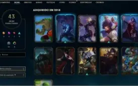 Conta LoL Gold 5 mmr bom ganhando entre 21 e 23pdl