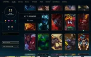 Conta LoL Gold 5 mmr bom ganhando entre 21 e 23pdl