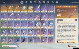 GENSHIN IMPACT - AR52, 13T5⭐Shogun + Bis, Navia + Bis,Zhong