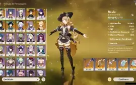 GENSHIN IMPACT - AR52, 13T5⭐Shogun + Bis, Navia + Bis,Zhong