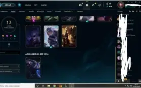 Conta League of legends lol GOLD +60 champ 13 skin