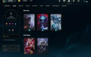 Conta diamante 2 com 28 Champs e 5 Skins ( 70 PDL )
