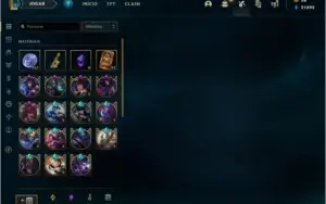 Conta LoL Platína- 386 skins - mmr bom!