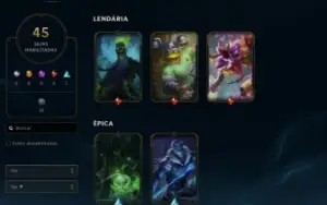 Conta League of Legends Full Acesso - 77 Champs e 45 Skins