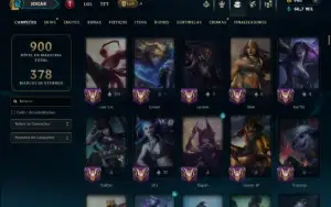 Unranked com TODOS os Champs e 222 Skins ( ADC / JG / MID )