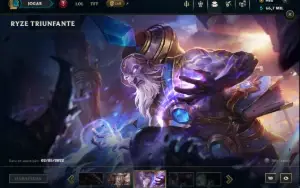 Unranked com TODOS os Champs e 222 Skins ( ADC / JG / MID )