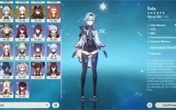ar56 ganyu +amos, eula+túmulo,ayaka,hutao,kazuha,venti,mona+