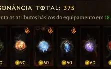 Contas Diablo Immortal 360-400 Ressonância+30000 Platina.