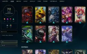 Conta Com Ward Rara Da Riot + Cho Gath Estrela Negra