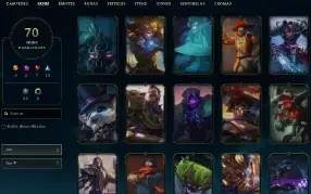 Conta Com Ward Rara Da Riot + Cho Gath Estrela Negra