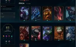 CONTA LOL LV 40 - 122 CHAMPS - 83 SKINS - PRATA V
