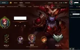 CONTA LOL LV 40 - 122 CHAMPS - 83 SKINS - PRATA V