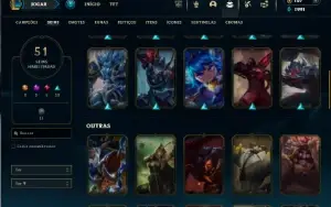 Ferro 2 com 135 Champs e 51 Skins
