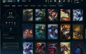 Ferro 2 com 135 Champs e 51 Skins