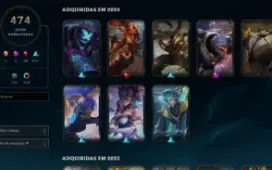 Conta de lol com todos os campeões.