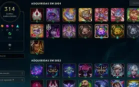 Conta de lol com todos os campeões.