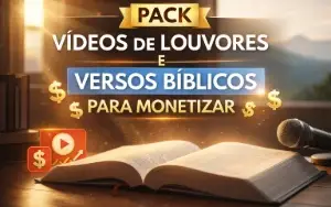 Pack Vídeos de Louvores e Versos Bíblicos Para Monetizar