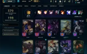 Bronze 3 com 110 Champs e 75 Skins
