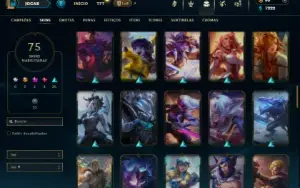 Bronze 3 com 110 Champs e 75 Skins