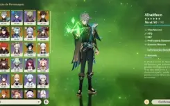Conta Genshin Ar 56 21* Personagens 5 Estrelas E 8* Amas T5