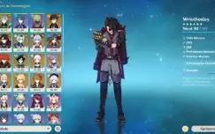 Conta Genshin Ar 56 21* Personagens 5 Estrelas E 8* Amas T5