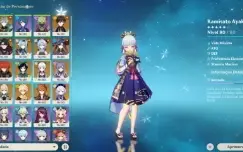 Conta Genshin Ar 56 21* Personagens 5 Estrelas E 8* Amas T5