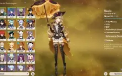 Conta Genshin Ar 56 21* Personagens 5 Estrelas E 8* Amas T5