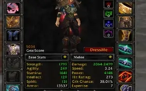 Conta - Servidor private Warmane WOW shaman + ret pala