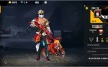 conta free fire gemada lv 74, pet e skins raras
