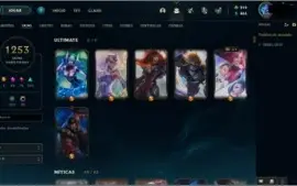 Conta LOL 1200+ skins Diamante 80% WR