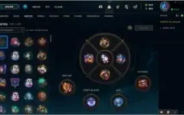Conta LOL 1200+ skins Diamante 80% WR
