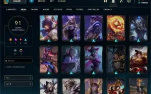 PlATINA 4 ♡  94 SKINS ♡ 650k DE MAESTRIA COM SKIN PRESTIGIO♡