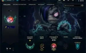 PlATINA 4 ♡  94 SKINS ♡ 650k DE MAESTRIA COM SKIN PRESTIGIO♡