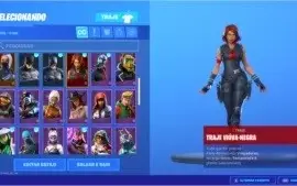 CONTA FORTNITE+MUITAS SKINS DE LOJA, BUNLDES, VIÚVA NEGRA!