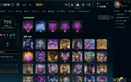 CONTA RIOT - Skins raras, muitas bordas, MMR Mestre