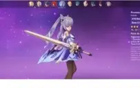 Genshin Ar47 Diluc, Keqing, Childe, Zhongli, Fischl 5c e +